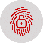 finger scan lock icon